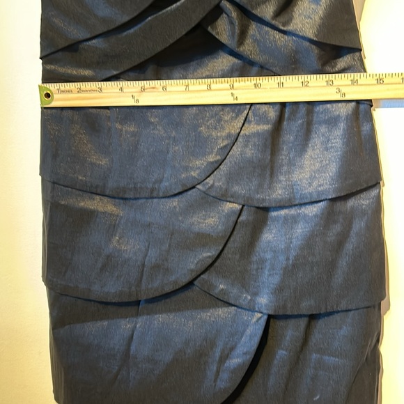 Romeo & Juliet Black Strapless Halter size L stretchy layered EUC prom club bra - Picture 7 of 8